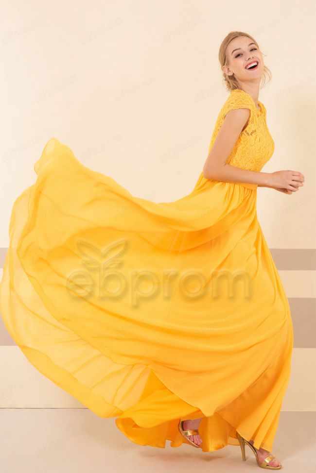 Marigold lace dress sales