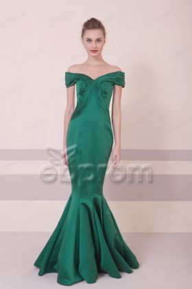 Emerald Mermaid Long Formal Evening Dresses